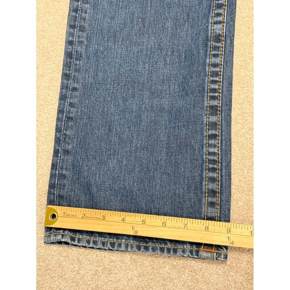 True Religion Bobby Jeans Mens 33 Blue Straight Leg Made in USA Cotton Denim